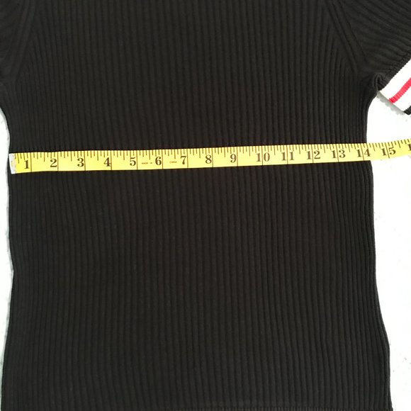 Rag & Bone Arctic tee black ribbed crewneck sweater, size L - Picture 6 of 11